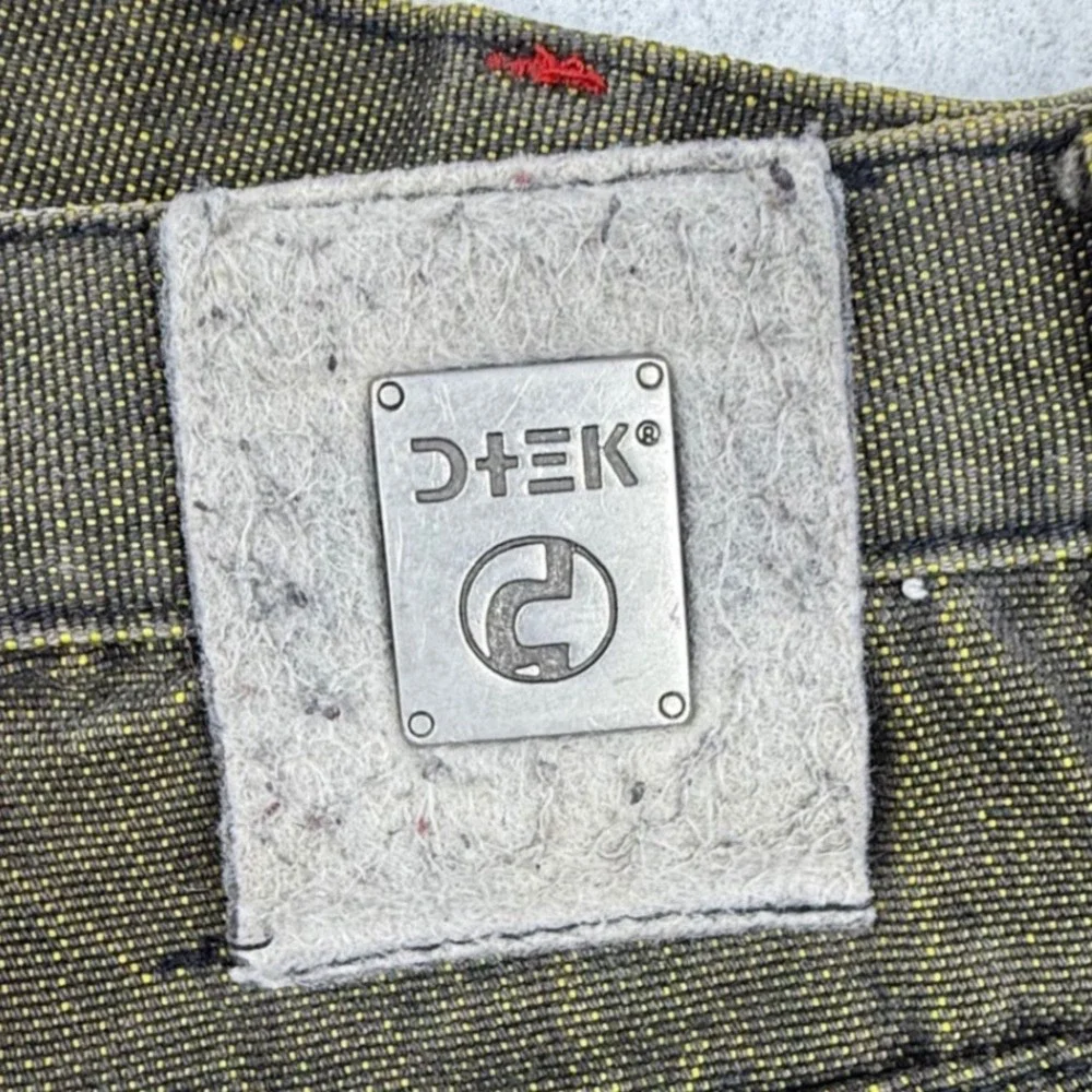 DTEK Jeans Mens Denim Fabric Project Upcycle AS IS see notes BROKEN‎ zip